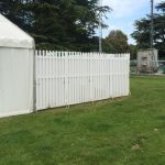 Privacy fence installed at Goodwood Festival of Speed to form a secure garden for the crèche facilities