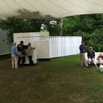 Privacy fence screening for the entrance to the McLaren VIP garden at goodwood festival of speed
