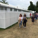 Privacy fence to form back of house screening to catering areas at Goodwood Festival of Speed