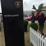 Picket fence to form VIP garden area for Lamborghini at Goodwood Festival of Speed