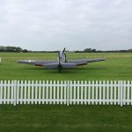 Temporary picket fence installed for Goodwood Revival